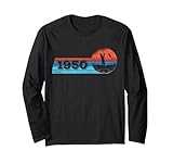 Angler Jahrgang 1950 Geburtstag Fliegenflischen Rute Angeln Langarmshirt