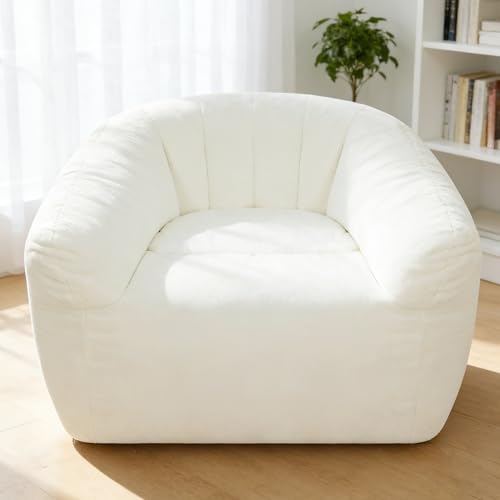 PAROLL Giant Bean Bag Chair for Adults Teens with Filler Included Comfy Plush Beanbag Chair with...