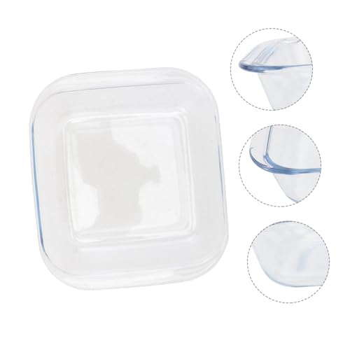 Plat carré micro-ondes four assiette de cuisson verre borosilicate 1,1l conservation - 8