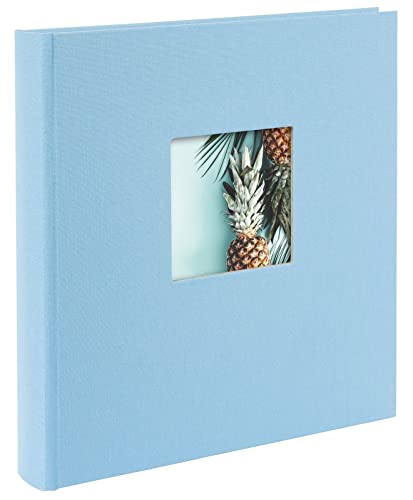 goldbuch Canvas Photo Album, Sky Blue, White Pages, 30 x 31 x 4 cm