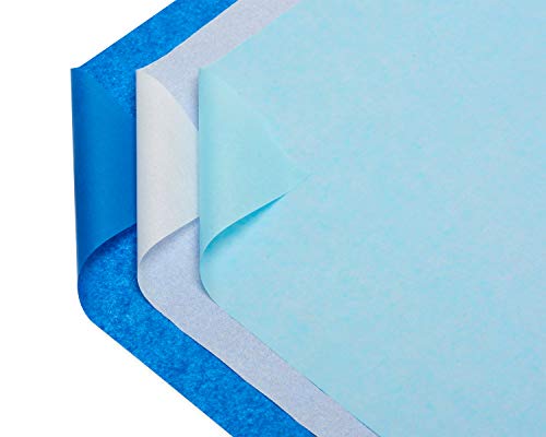 American Greetings 125 Sheet Bulk Blue And White Tissue Paper For Father’s Day, Graduation, Birthdays And All Occasions #TOP4