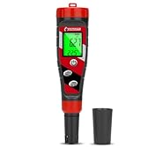 UIUZMAR Misuratore pH EC per Idroponica, pHmetro Piscina, Misuratore EC e TDS pH Acquario, TDS Tester di Acqua Potabile, Conducibilità, Misuratore pH TDS EC 4 in 1 per Osmosi Inversa, Acqua