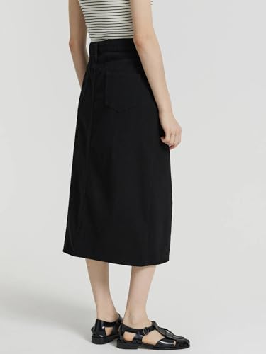 Image of KOTTY Women's Wrap Style Flowy Knee Length Skirt