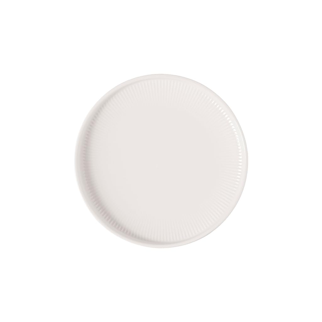 Villeroy & Boch - Afina piatti per il pane in porcellana premium, piccoli piatti, Made in Germany, lavabili in lavastoviglie e a prova di microonde, impilabili, bianchi, set da 6 pezzi