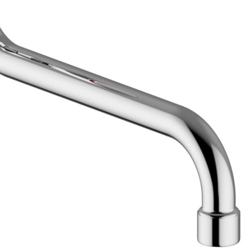 Schläfer 400314 S-Auslauf für Wand-Armaturen Verchromt, Länge 250 mm - 3/4 Anschluss, Konisch Dichtend für Ø 18 mm Aufnahme Auslauf S-Form 250 mm, chrom