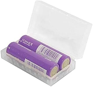 EFEST 2500 35A Double High Amp Flat Top Battery and Plastic Case for E Cigarettes Vape Starter Kit No Nicotine