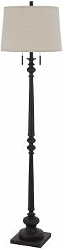 63 Height Torrington Rustic Iron Resin Floor lamp