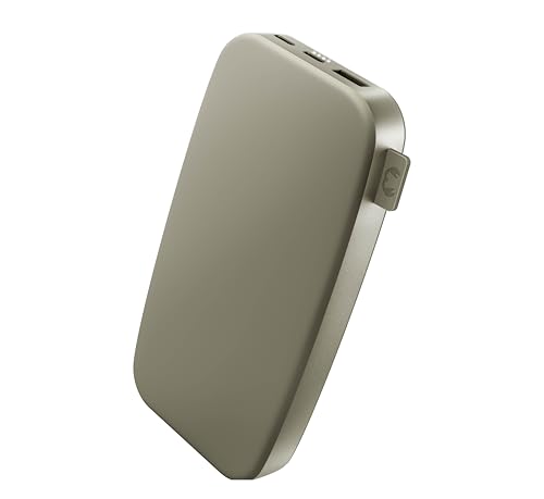 Fresh 'n Rebel Powerbank 18000mAh - Entrada y Salida USB-C - Carga rápida (20W) - 6 Funciones de Seguridad - Batería Externa portátil para iPhone y Android (Dried Green)