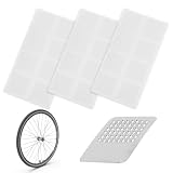 Lwezgi 24 toppe di riparazione in TPU per camere d'aria della bicicletta, kit di riparazione per bicicletta, trasparenti, autoadesive, con 24 tamponi imbevuti di alcool e 1 tampone abrasivo per