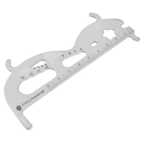 DEARBAG Indicador para Desgaste De Cadenas, Medidor de Desgaste de Cadena de Bicicleta, Pinza de Detección de Cadena, Medición De Desgaste Rápida Y Fácil, para Bici Bicicleta de Montaña (Blanco)