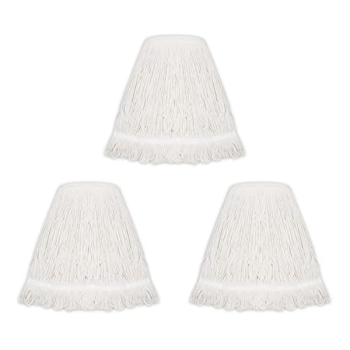 Mop Heads Commercial Cotton Looped End String,Wet Industrial Cleaning Mophead Replacements Refill, Reusable Washable Mops For Floor Cleaning Heavy Duty Mopheads,Machine Washable #TOP8