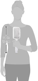 T3 Smooth Paddle Brush | Cushioned Body and Wide Flat Base for Gentle Styling | Heat Resistant Bristles