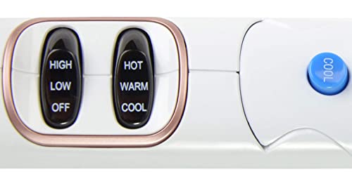 Image of Conair Double Ceramic Travel Hair Dryer | 1875W Dual Voltage Foldable Travel Hair Dryer, for All Hair Types, White, 420L