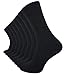 Produktbild VCA 8 Paar Schwarze Herren Socken, Baumwolle, Herrensocken ohne Gummibund, Gr. 39-42