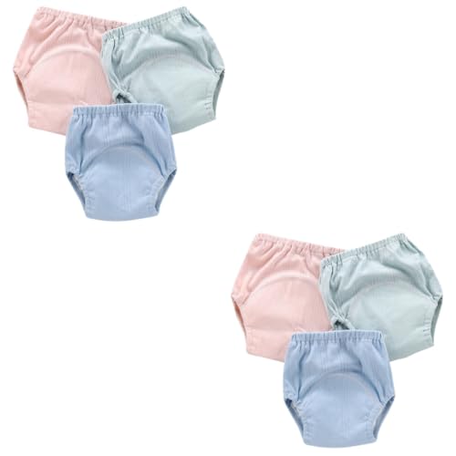 Pantalon apprentissage de propreté imperméable et lavable en gaze de coton pour bébé (lot de 6)