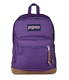 JanSport Right Pack Backpack - Durable Daypack with Padded 15' Laptop Sleeve, Spacious Main Compartment & Integrated Water Bottle Pocket - Grape Jelly