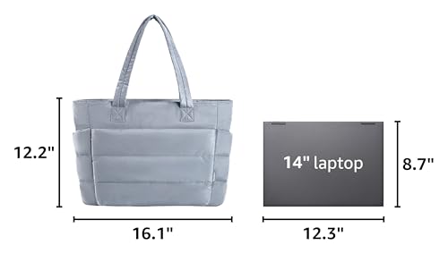 Image of BAGSMART Tote Bag for Women, Lightweight Puffy Tote Bag with Compartments Shoulder Bag Handbag for Travel, Work, Gym | Lightweight