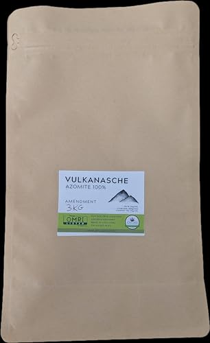 ALMICANNA: Ceniza volcánica AZOMITE 100 % – Activador natural del suelo, rico en minerales y oligoelementos (3KG)