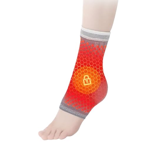 Oxtxuzdm Tobillera térmica a prueba de viento, manga de compresión de punto para hombres y mujeres, correr, esquí, deportes