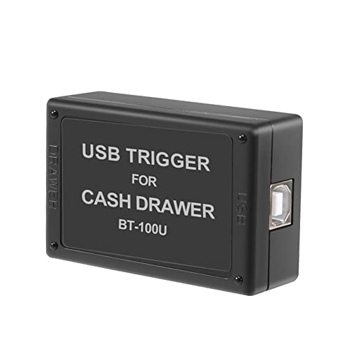 Kqcibz BT-100U Cash Drawer Driver Trigger with USB Interface Drawer Trigger, Black, 500294163