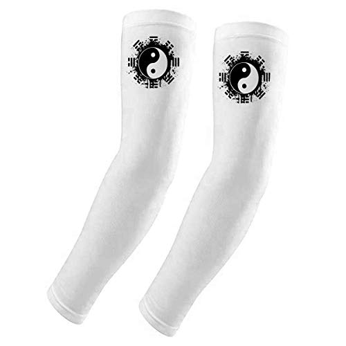 Manchons de bras Taiji Yin-yang anti-UV pour le sport en plein air