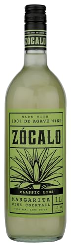 Zocalo Cocktails Classic Agave Margarita Cocktail 1lt, 1 LT