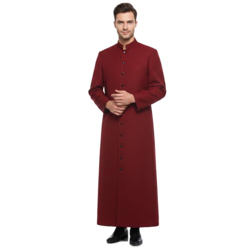 Bata de coro y clero para hombre en cinco colores litúrgicos