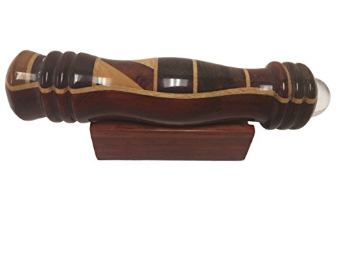 N & J Kaleidoscope Teleidoscope in Padauk Wood, 4 1/2 Inch, Inlaid Woods