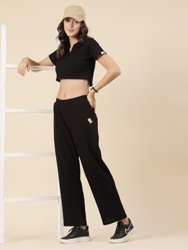 Image of Rigo Cotton Co-ord Set for Women | Round Neck, Slim Fit Tracksuit Co-ords Set for Women | Stylish Dresses for Women | Casual Wear, Beach Wear, Vacation Wear Outfit for Women