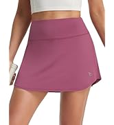 baleaf 14" Tennis Skirt for Women Golf Skorts with Shorts Pockets High Waisted Athletic Workout R...