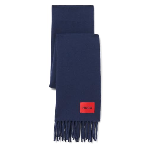 HUGO womens Twisted Fringe Wool Scarf2