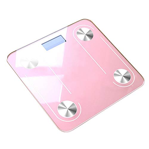 ファッションデザインヘルシーBluetoothウェイトスケールLEDディスプレイUSB充電ボディファットスケールBMIワイヤレススマ