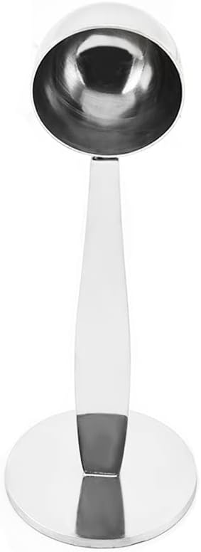 Miniatura 3 de Cuchara de café portátil de acero inoxidable soporte 2 en 1 café en polvo cuchara cuchara herramientas