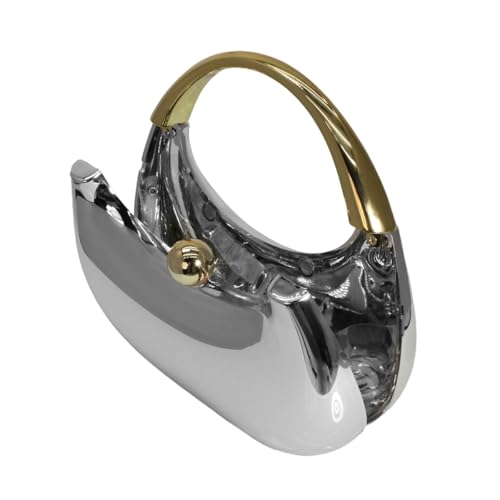 Image of Acrylic Handbags for Women Cute Acrylic Clutch Small Unique Purse Trendy Metal Evening Bag for Party Cocktail