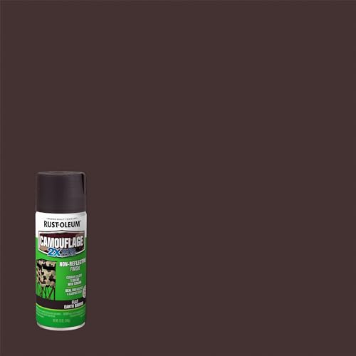 Image of Rust-Oleum 279178 Camouflage 2X Ultra Cover Spray Paint, 12 oz, Earth Brown, (Pack of 2)