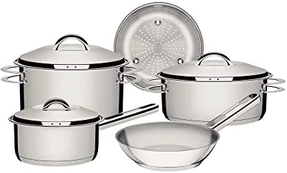Jogo de Panelas Tramontina Solar em Aço Inox com Fundo Triplo e T...