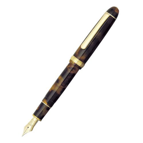 Amazon | プラチナ万年筆 #3776 セルロイド ベッコウ 中字(M) PTB
