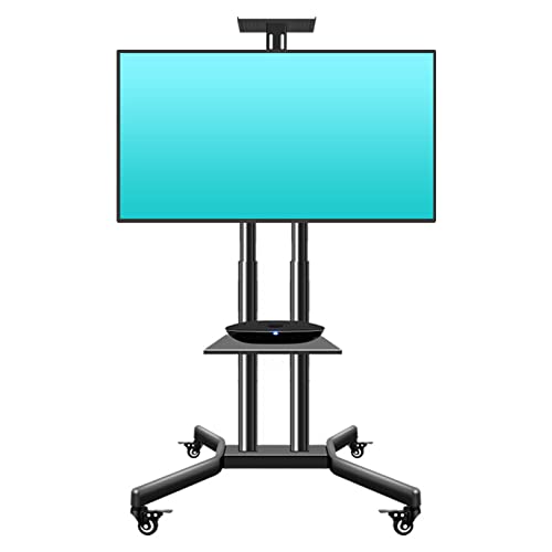 Soporte móvil giratorio para TV de piso ajustable miniatura 1