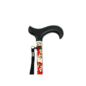 KMINA – KMINA PRO Rote Blumen Gehstock