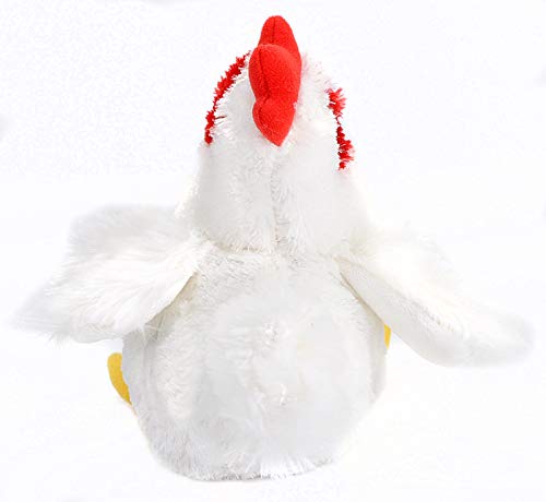 Wild Republic Chicken Plush, Stuffed Animal, Plush Toy, Gifts for Kids, Hug’Ems 7"