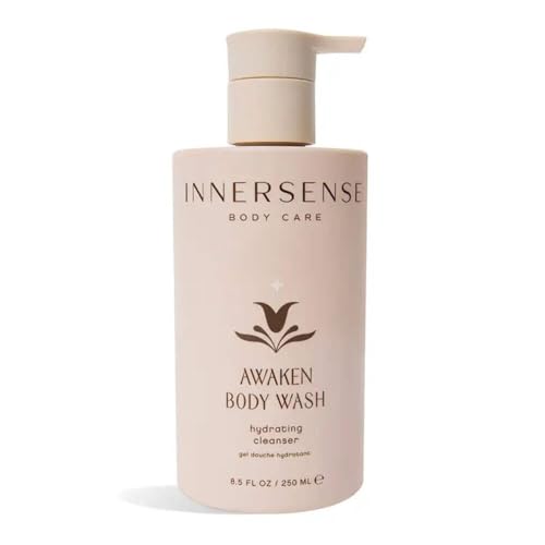 INNERSENSE Organic Beauty - Awaken Body Wash | Avocado Oil, Vitamins B5, C + D to Gently Cleanse, Soften, Soothe Skin | Clean, Non-Toxic, Cruelty-Free | Paraben + Phthalate Free (8.5 fl oz | 250 ml)