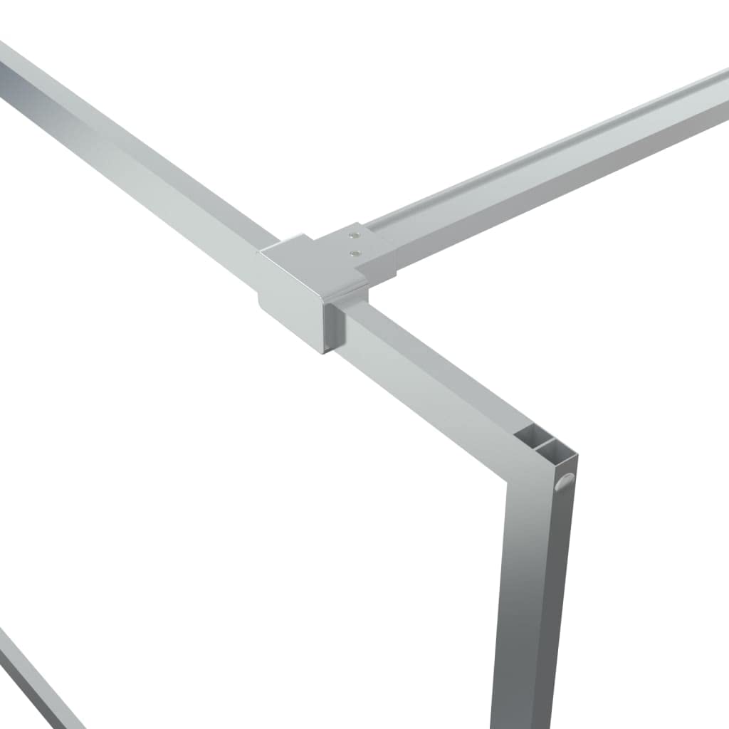 Mampara de ducha de cristal templado de color plateado, 90 x 195 cm, 5 mm, 4 paneles, perfil ajustable con protección contra salpicaduras, para caminar en la ducha en el baño