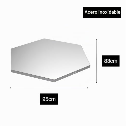 Placa protectora para barbacoa Nestor Barbecook de acero hexagonal 7