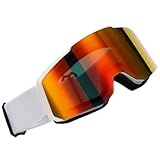 OAJABBGE Wintersportbrille Mit Anti Beschlag Linse Und Schutz, Kunststoffstruktur, Geeignet Zum Skifahren, Snowboarden, Eislaufen, Weitwinkel Skibrille