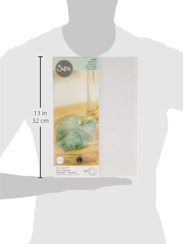 Miniatura 8 de Sizzix 10 unidades de plástico retráctil (A4 hojas), Surfacez-10PK, blanco esmerilado, paquete de 10, 8.3 x 2.9 x 0.4 in, troquelado, 8.3 x 2.9 x