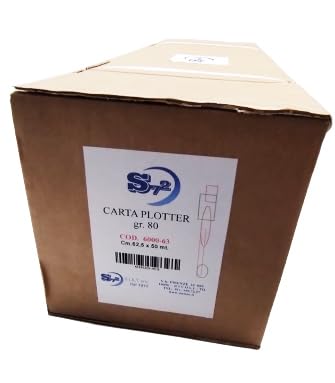 Carta Plotter 4 Rotoli 91,4 Cmx 50 Mt Gr.90 - Carta Bianca Rapidissima Asciugatura