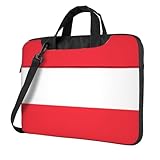 Austrian flag Laptop Bag 14 inch Portable Handbag, Safe Protective Inner Lining for Business Trip and Office Use