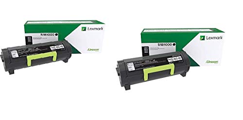 Toner Lexmark 51B1000 pack de 2 cartouches noires pour imprimantes MS et MX