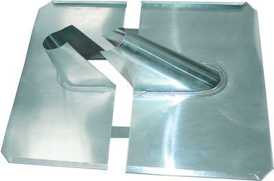 2 Stück - XM-Line Bleipfanne 29229 Dachpfanne Bleiziegel - zweiteilig silber hochwertige Ausführung