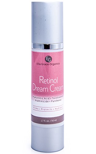 Retinol Face Cream - Master Aestetician Formulated To Deliver The Maximum Effects of Vitamin A - Code FACECRM6 for $6.00 OFF NOW- Ella Grace Organics
